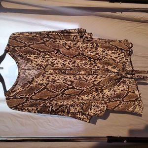 Xl snake print dolman sleeve top